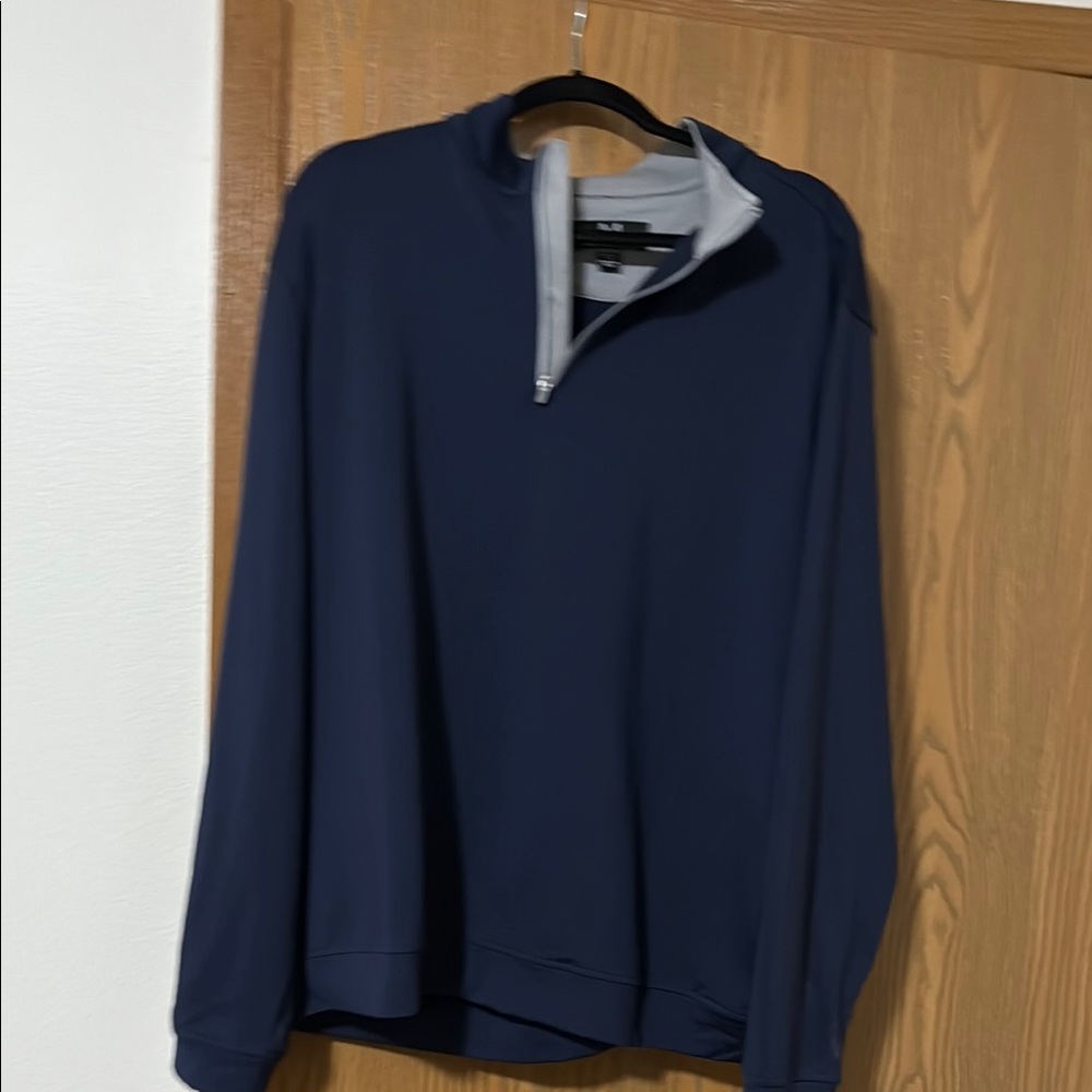 Men's Navy Quarter-Zip Sweater